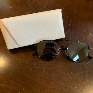 Michael Kors Unisex Rounded Aviator Sunglasses